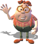 Carl Wheezer en Jimmy Neutrón: El niño genio y en su serie animada.