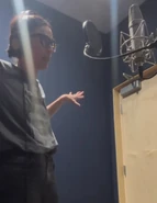 Ilse Salas grabando a Sombra.