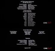 Créditos del cine.