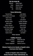 Créditos del DVD.