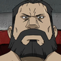 Sig Curtis en Fullmetal Alchemist: Brotherhood (versión Funimation).