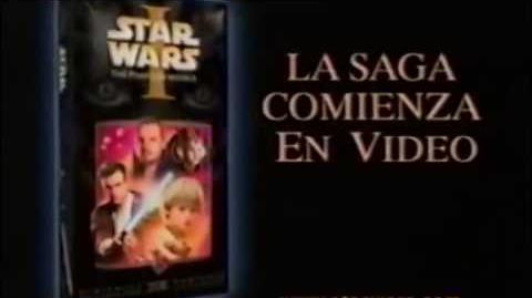 Star Wars Episodio I La Amenaza Fantasma Comercial DVD (2000) (México)