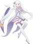 Emilia en Re:Zero -Starting Life in Another World- y en sus OVAs.