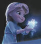 Elsa (Niña) en Frozen: Una aventura congelada, su primer personaje en el mundo del doblaje.