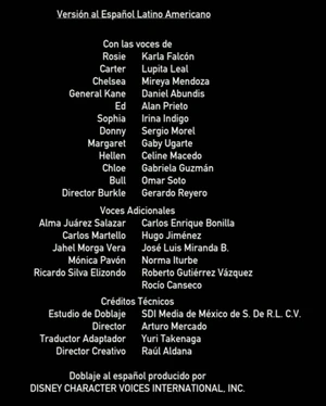 Programa de protección para princesas Créditos Disney+