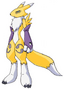 Renamon y sus evoluciones en Digimon 03.