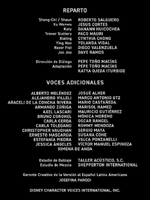 Créditos de Disney +.