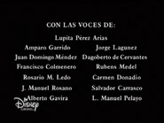 Créditos del doblaje de 1964 (2 de 2).