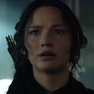 Katniss Everdeen en las películas de Los juegos del hambre.