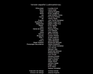 Créditos de doblaje.