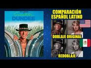 Cocodrilo Dundee -1986- Comparación del Doblaje Latino Original y Redoblaje - Español Latino