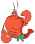 Larry Langosta en la franquicia de Bob Esponja.