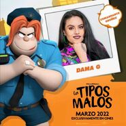 Dama G como Comandante Misty Grúñez.
