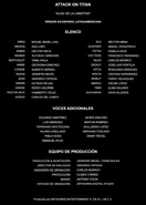 Créditos en HBO Max.