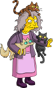 Eleanor Abernathy (La loca de los gatos) también en Los Simpson (temp. 16).