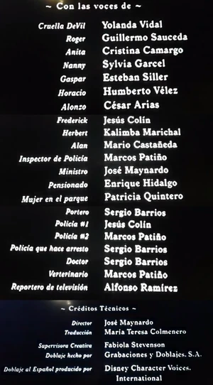 CRÉDITOS101DÁLMATAS1996