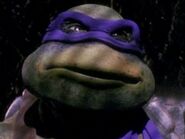 Donatello en la versión de VHS de Tortugas Ninja.