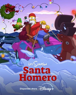 Los Simpson Santa Homero - Poster