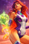 Voz actual de Starfire también en las producciones animadas de DC Comics desde 2012.