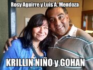 Luis Alfonso Mendoza y Rossy Aguirre en grabaciones (06/04/16).