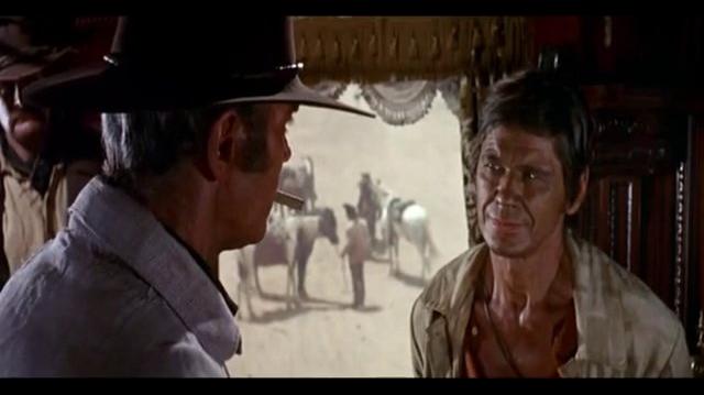 Doblando a Henry Fonda en "Érase una vez en el Oeste" (1968).
