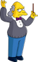 Profesor Dewey Largo en Los Simpson (temps. 30 y 31).