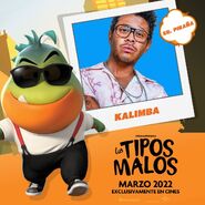 Kalimba como Sr. Piraña.