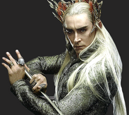 Rey Thranduil en la saga en El Hobbit.