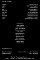 Créditos del Netflix.