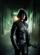 Oliver Queen/Flecha Verde en las series Flecha, Flash y DC's Legends of Tomorrow, su personaje más conocido.