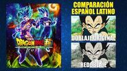 Dragon Ball Super- Broly -2018- Doblaje Original y Redoblaje - Español Latino -Comparación y Muestra