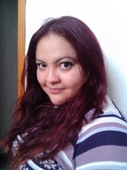 Noriko después de grabar su personaje.