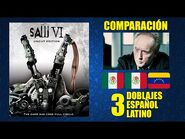 El Juegos del Miedo 6 -2009- Comparación de 3 Doblajes Latinos - Original y Redoblajes - Español