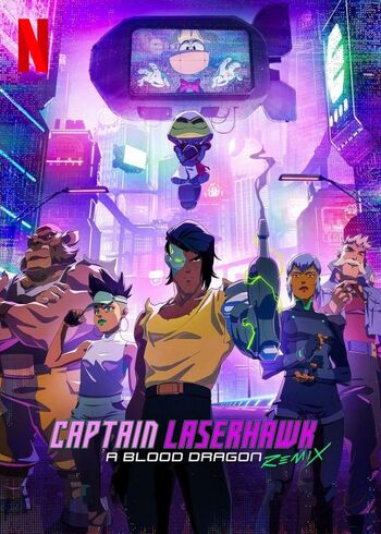 Capitán Laserhawk - Un Remix De Blood Dragon - Poster