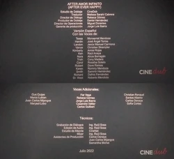 CRÉDITOSAFTERAMORINFINITO