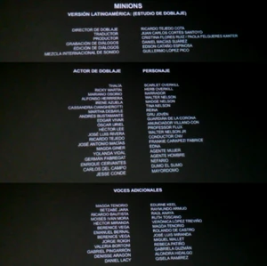 CRÉDITOSMINIONS