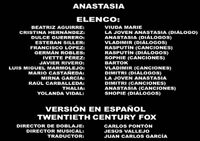 Doblaje Latino de Anastasia