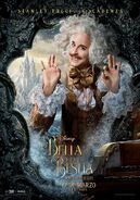 Maestro Cadenza (Stanley Tucci) en La Bella y la Bestia, otro de sus personajes mas conocidos.