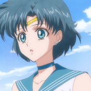 Ami Mizuno / Sailor Mercury en la franquicia de Sailor Moon, otro de sus personajes más conocidos.