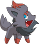 Zorua en Pokémon-Zoroark, el maestro de ilusiones.