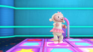 Lambie in a dancing game