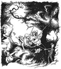 K0DnT40cLYE.jpg (133 КБ) Рисунок Рассела Т. Девиса по мотивам картины "Счастливые качели" Ж. Фрагонара