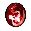 Large Whirling Red Fairywork