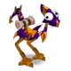 Dragopavo índigo y pelirrojo