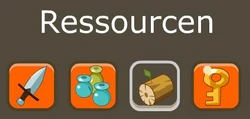 Ressourcenbutton im Inventar
