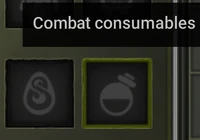Combat consumables slot