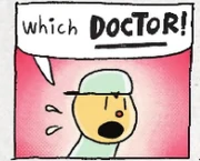 The ambulance worker told the driver to bring to the doctor but the driver misheard what he's saying and bought to the "Witch Doctor"