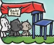 Fluffy in imaginary Baby Jail