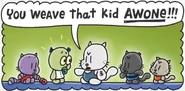 Fluffy stopping baby Dr.Sum from bullying Little Jim along with Tiny Tippy and Widdle Whiskers