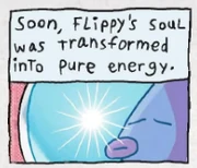 Flippy's soul turns into energy